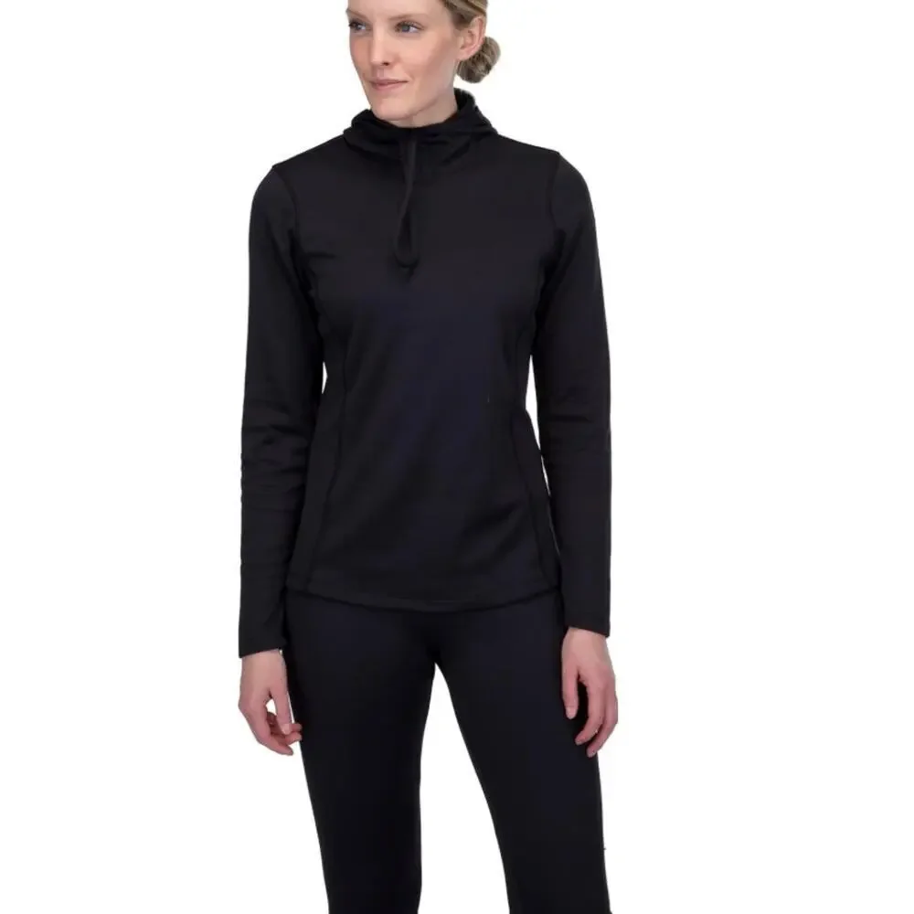 Spyder Women's Black Standard Baselayer Hoodie Size M